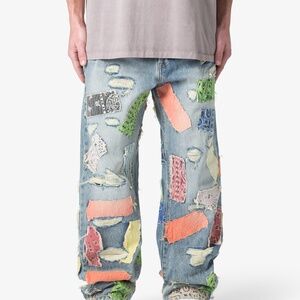 Patchwork jeans. 29W